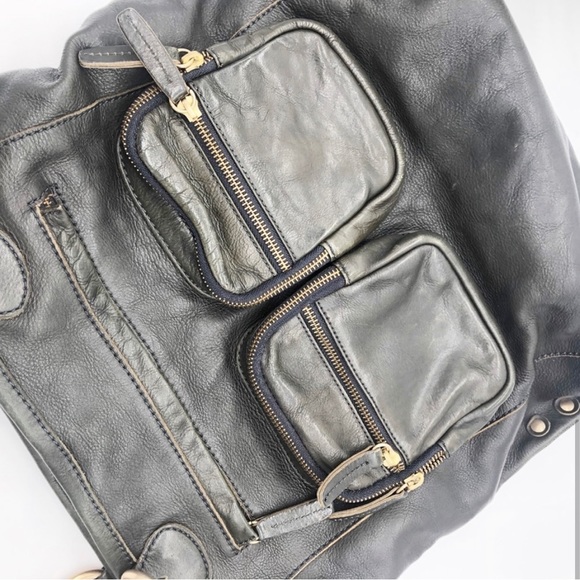 J. Crew Jericho Large Distressed Leather Tote Bag